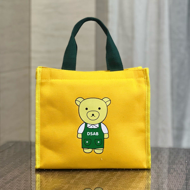 Cute Bear Lunch Box Hand Carrying Large Capacity For Handbags