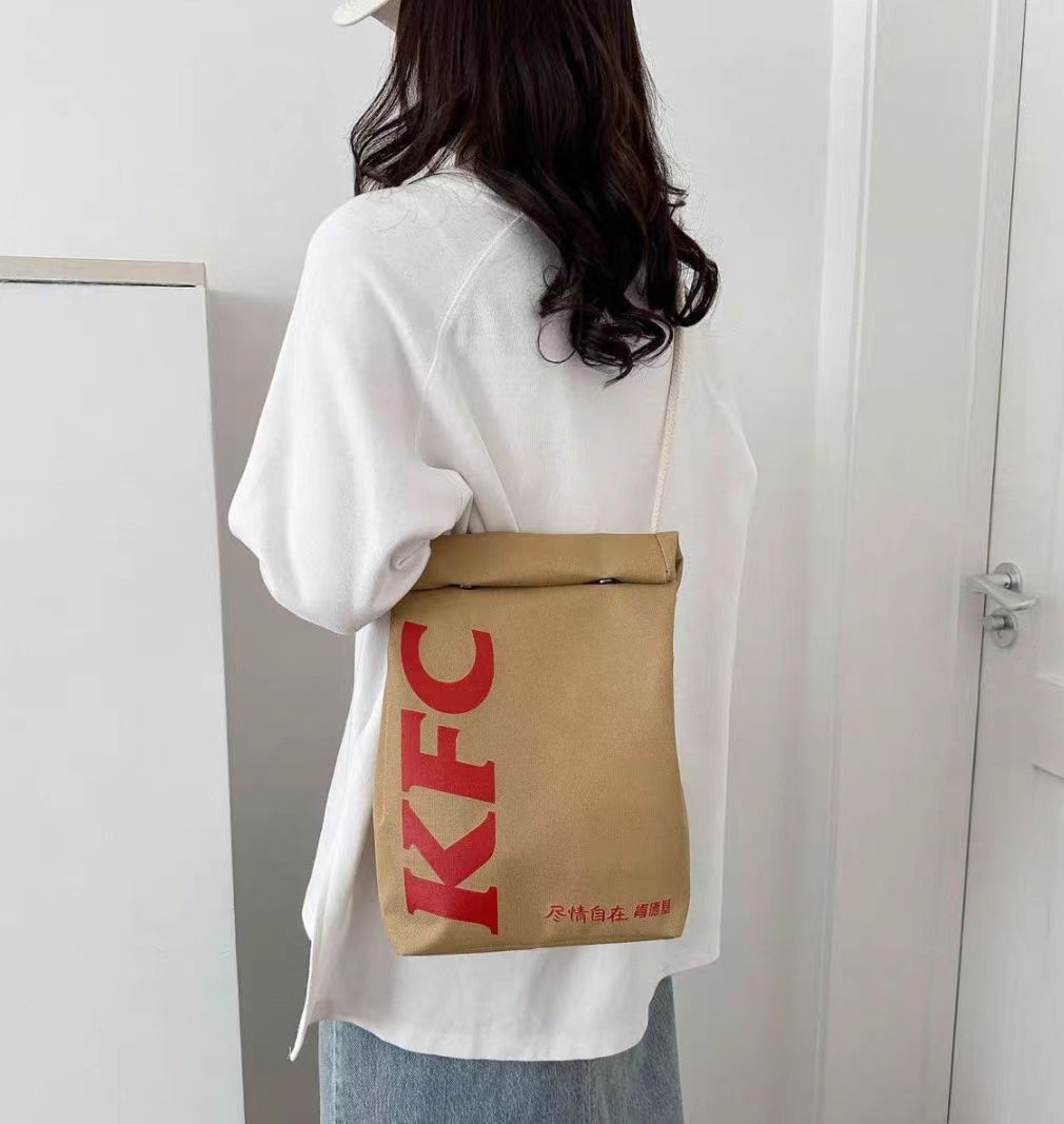 Mcdonald Letter Printing Paper Personality College Backpacks