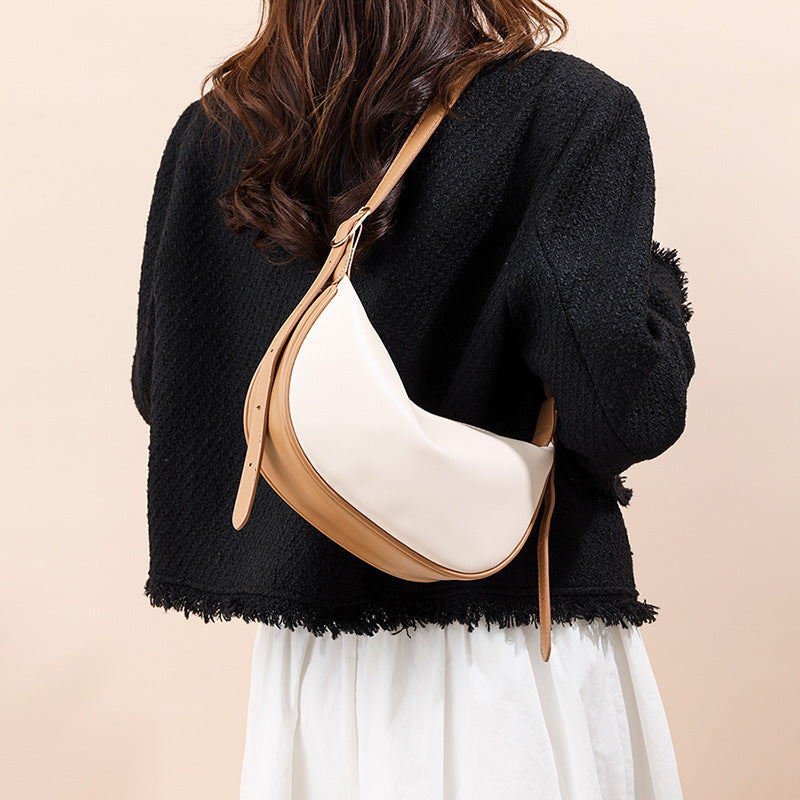 Women's High-grade Western Style Large Capacity Dumpling Shoulder Bags