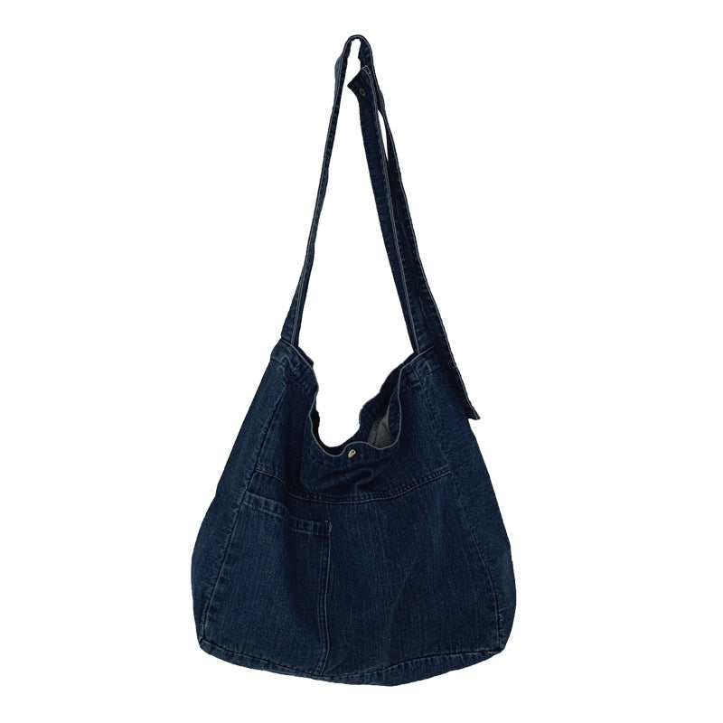 Washed Denim Class Female Canvas Korean Crossbody Bags