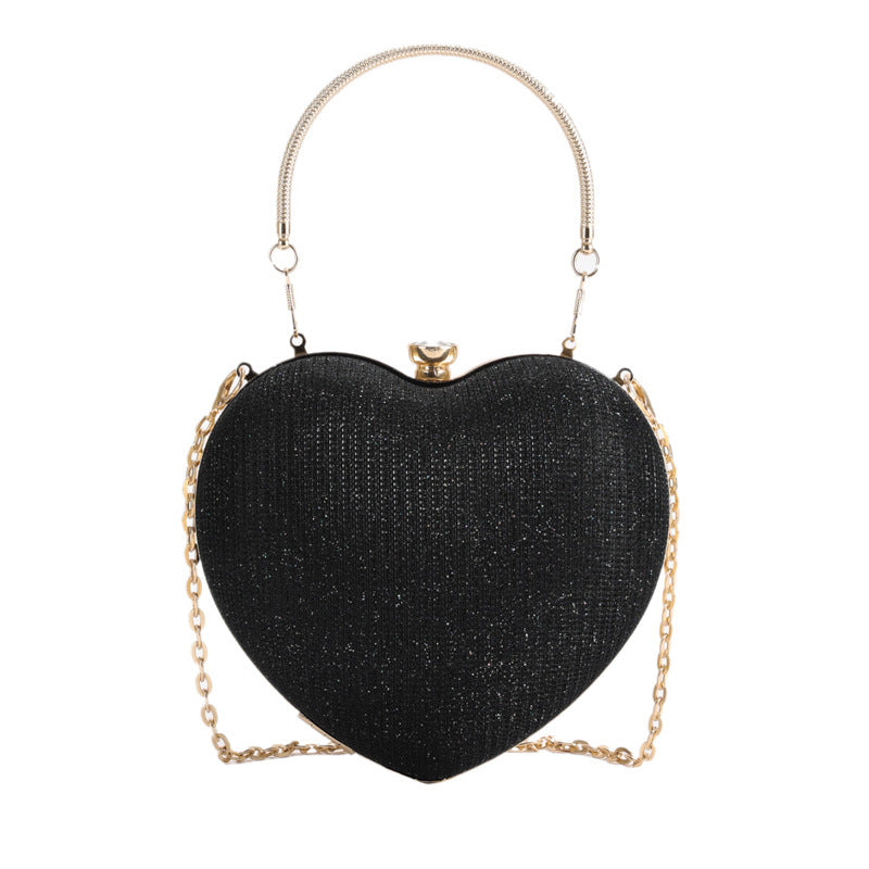 Women's Fashion Trendy Popular Dinner Elegant Heart Shoulder Bags