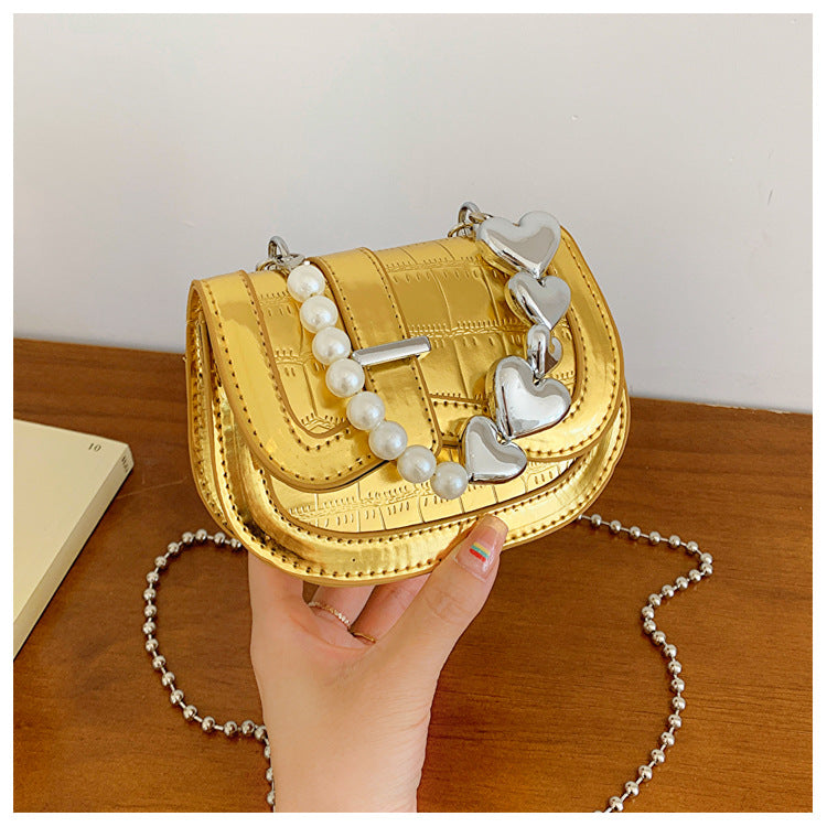 Women's Mini Summer Advanced Texture Fashion Shiny Crossbody Bags