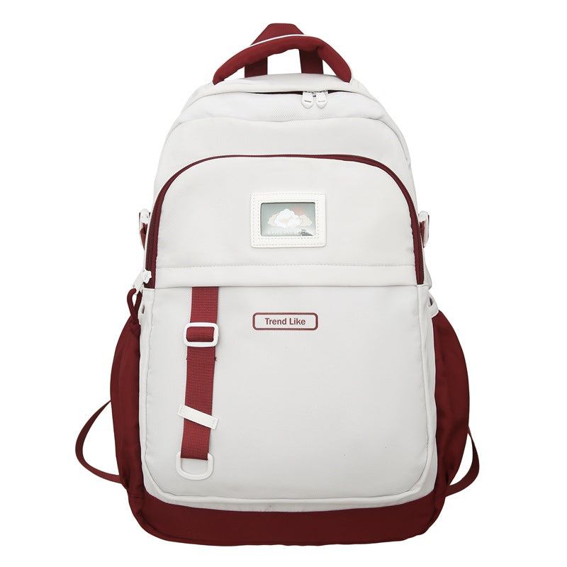Style Fashion Junior Campus Computer Contrast Color Backpacks
