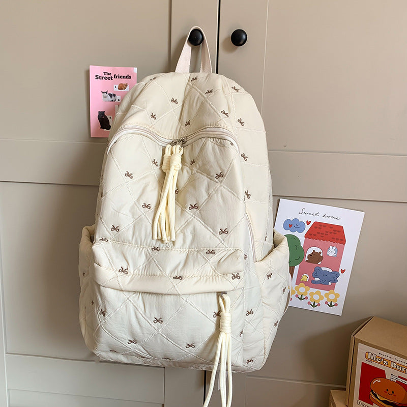 Good-looking Female Korean College Class Commuter Simple Versatile Backpacks