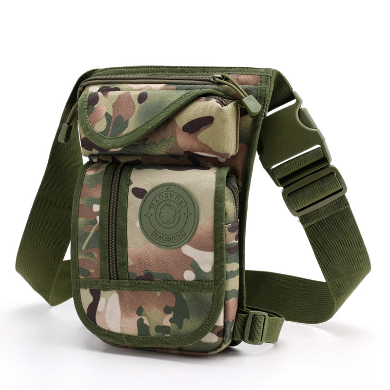 Multifunctional Fashion Nylon Leg Pannier Convenient Men's Waist Packs