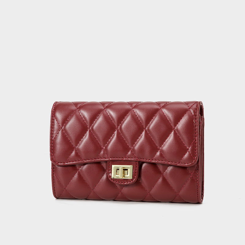 Women's Korean Style Rhombus Chain Fashion Elegant Small Square Bags