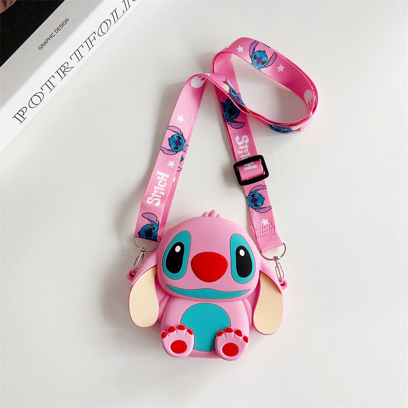 Cartoon Change Silicone Stitch Style Boy Coin Purses