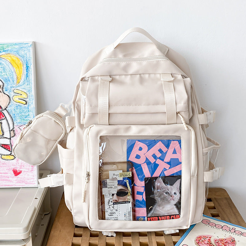 Style Simple Sweet Large Capacity College Backpacks