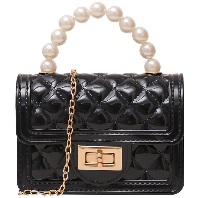 Color Pearl Clutch Mini Silicone Gel Shoulder Bags