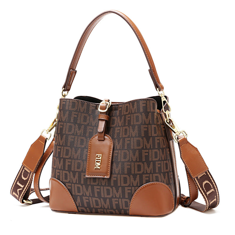 Women's Fashionable Korean Style Soft Leather Bucket Bags