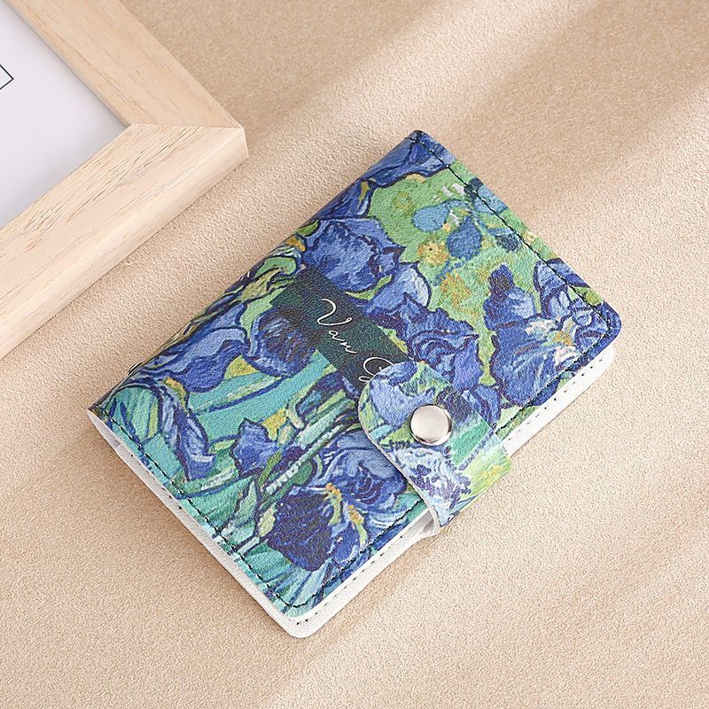 Women's & Men's & Flower Anime Multiple Slots Bank Document Card Holder