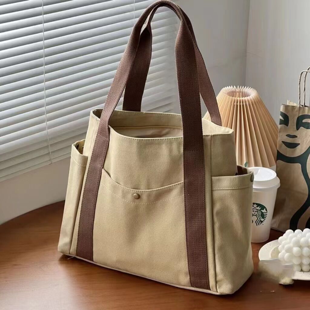 Capacity Canvas Out Good-looking Art Book Bags