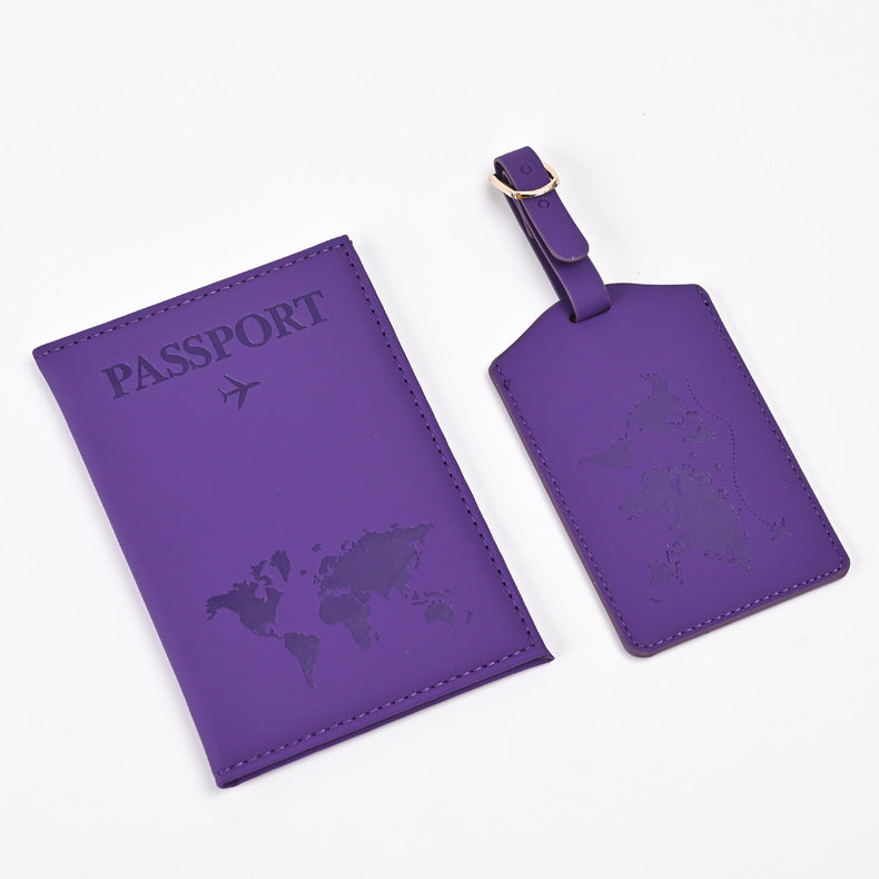 Changing Map Style Passport Cover Tag Card Holder