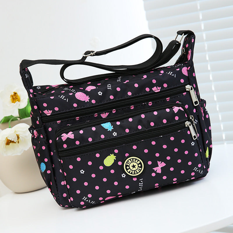 Women's Large Capacity Flower Cloth Oxford Canvas Shoulder Bags