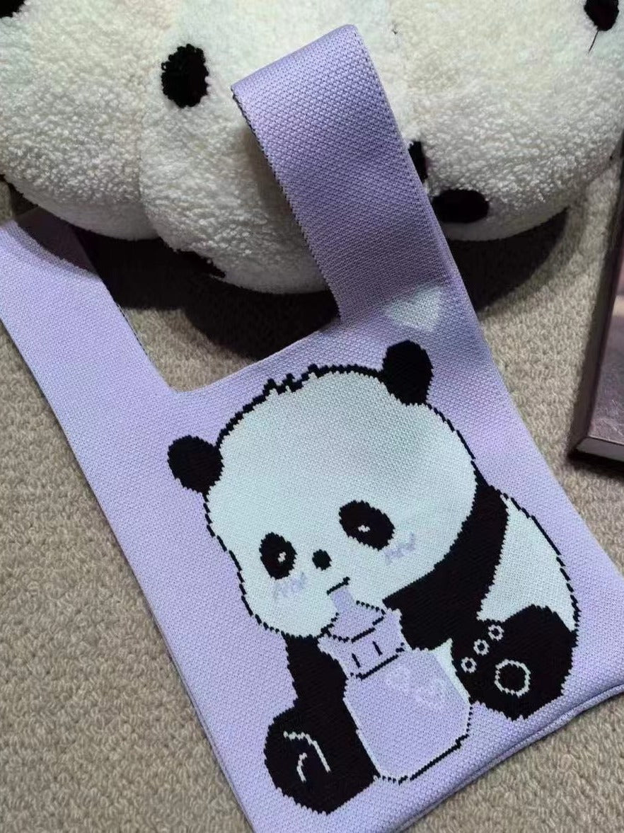 Large Capacity Hand With Gift Panda Handbags