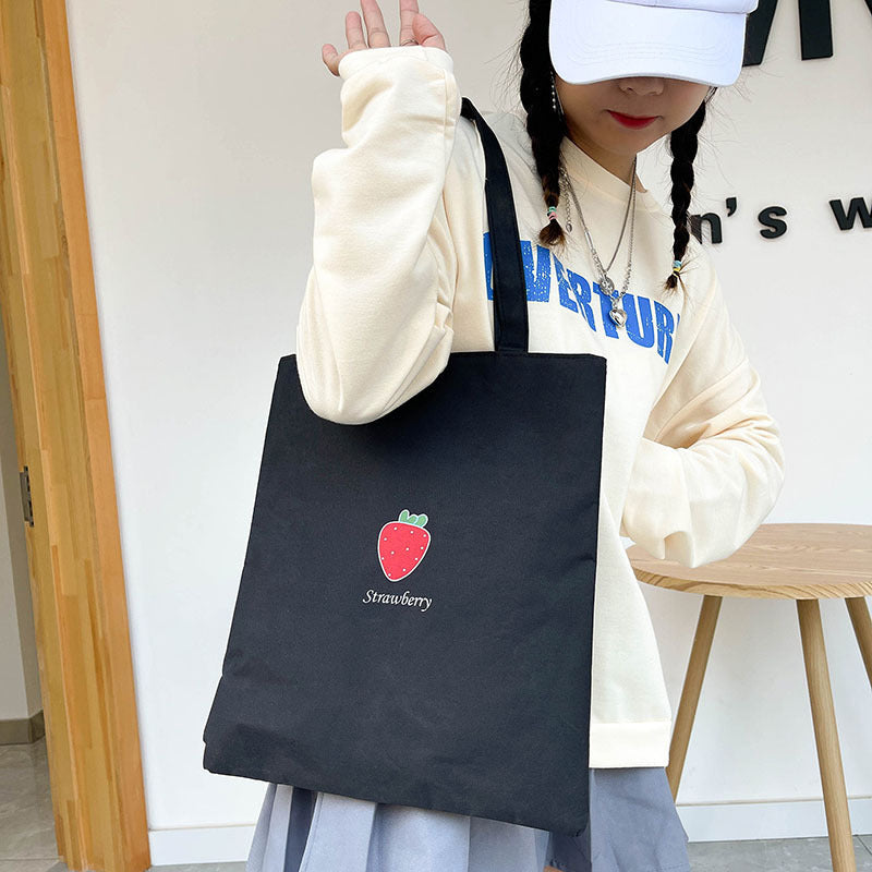 Women's Canvas Hand-held Large Capacity University Style Bags