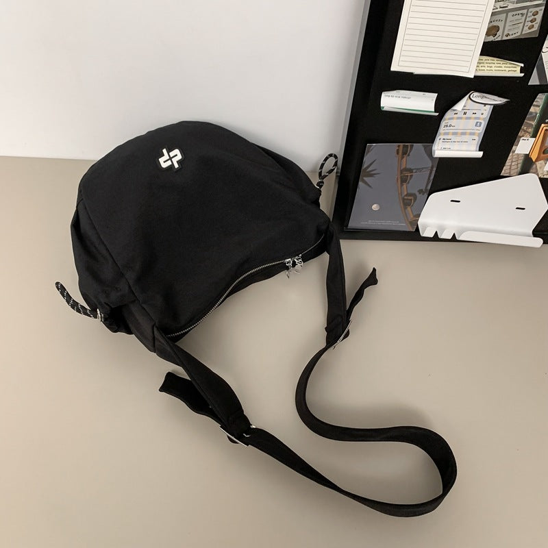 Lazy Style Large Capacity Canvas Flowers Crossbody Bags