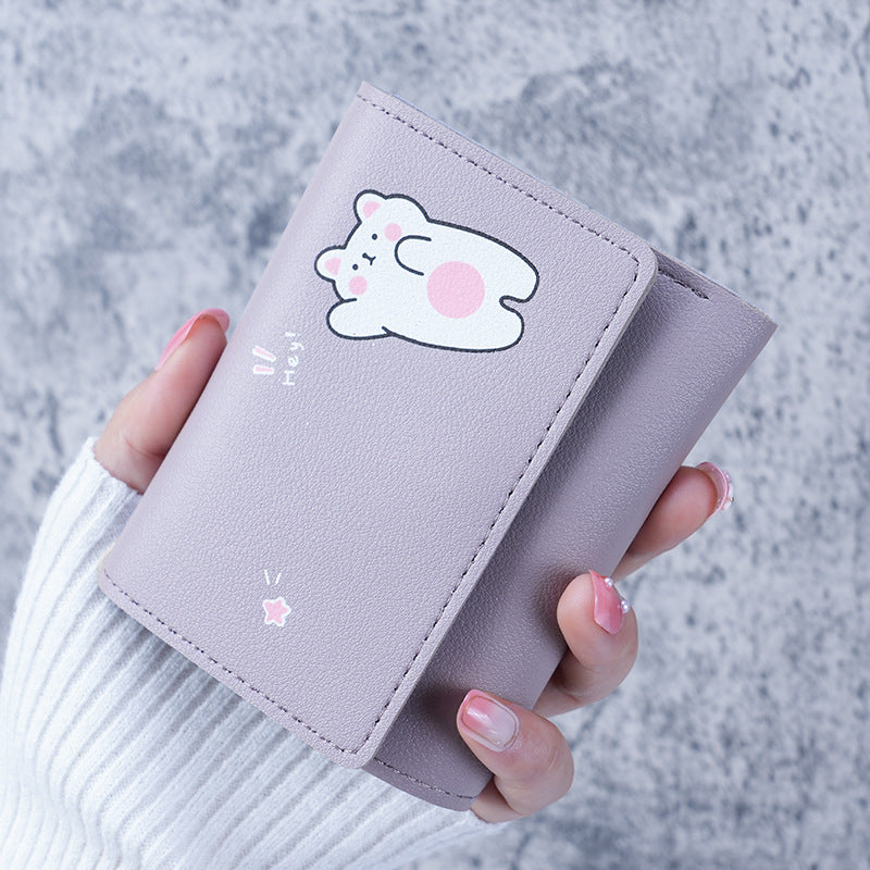 Women's Comfortable Korean Short Simple Clutch Ladies Wallets