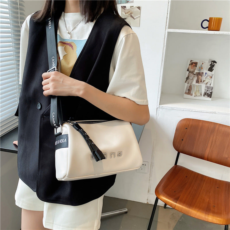 Graceful Women's Fashion Pillow Texture Cylinder Bags