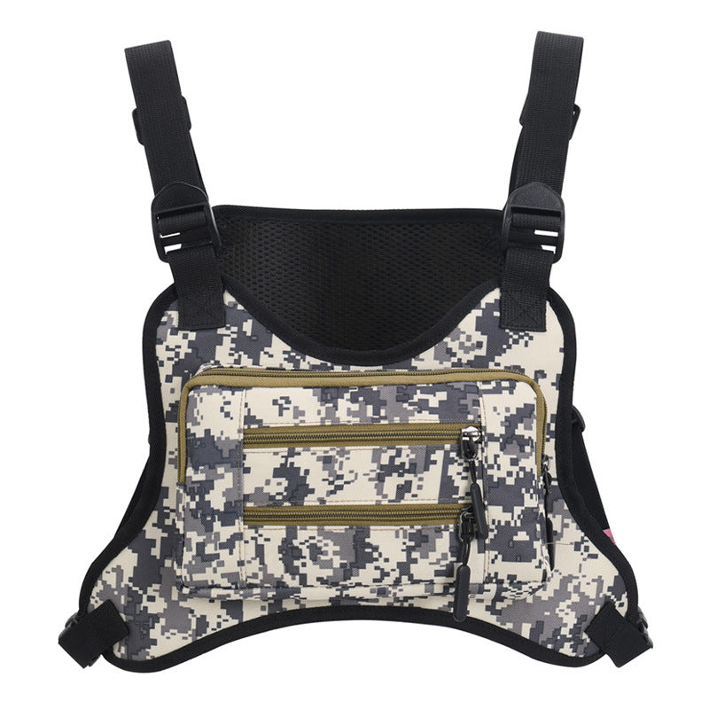 Men's Riding Vest Camouflage Gymnastic Valise Men's Chest Bags