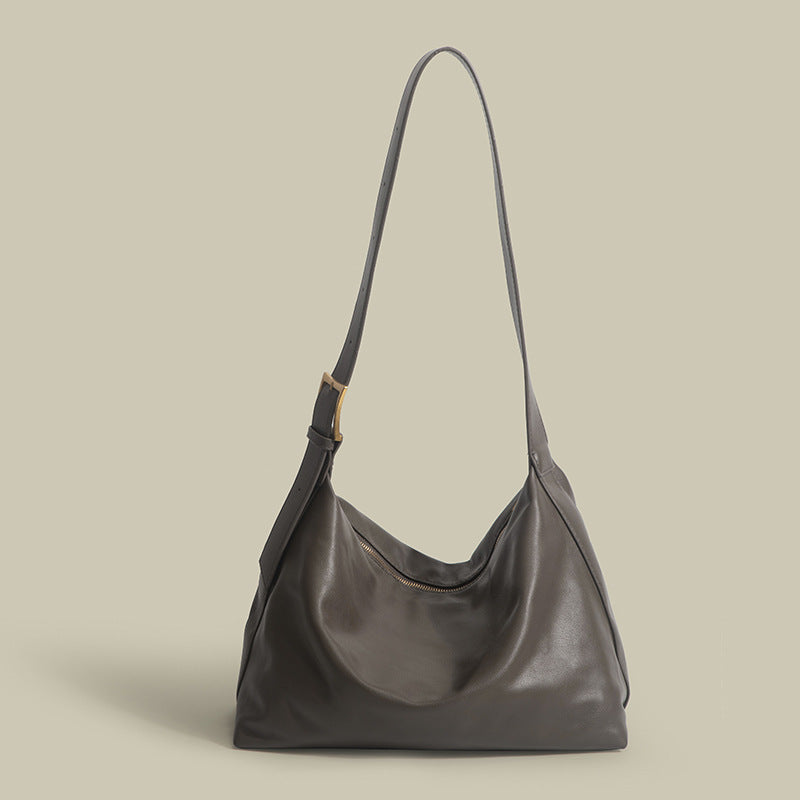 Women's Capacity Totes High-grade Pure Color Wide Crossbody Bags