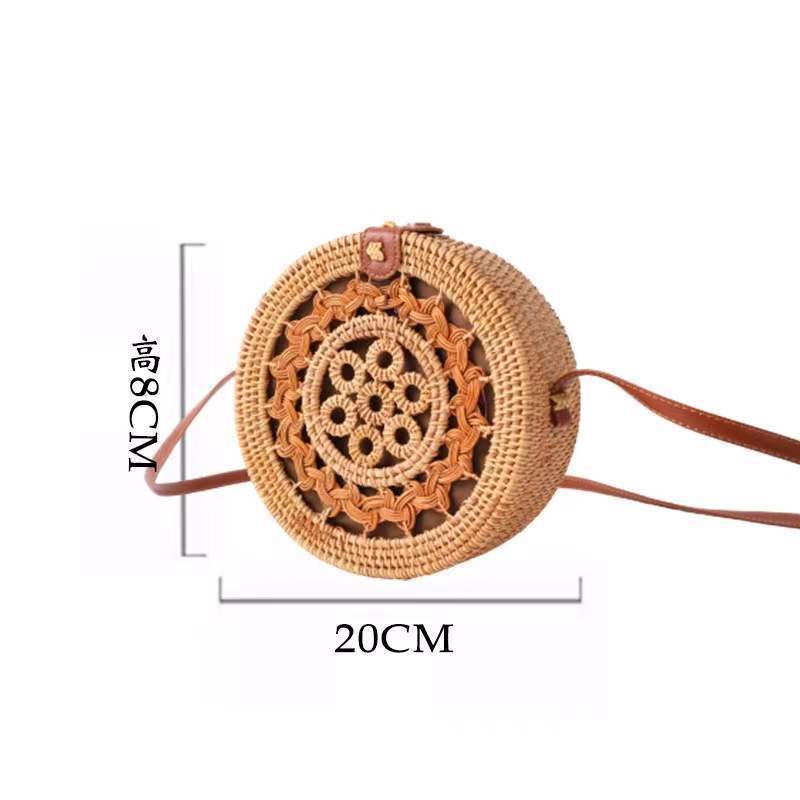 Rattan Autumn Weave Woven Retro Straw Handbags