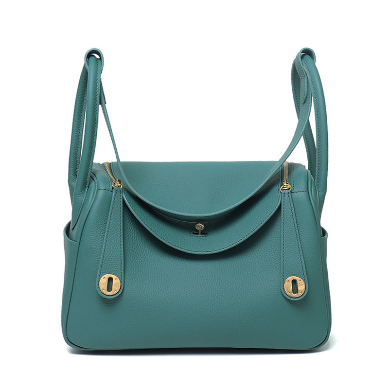 Layer Cowhide Lychee Pattern Lindy Doctor Genuine Shoulder Bags