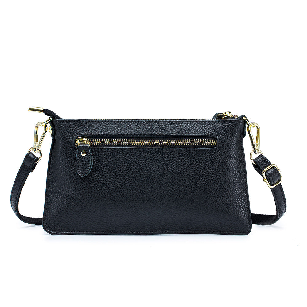 Women's Leather Female Genuine Clutch Soft Versatile Crossbody Bags