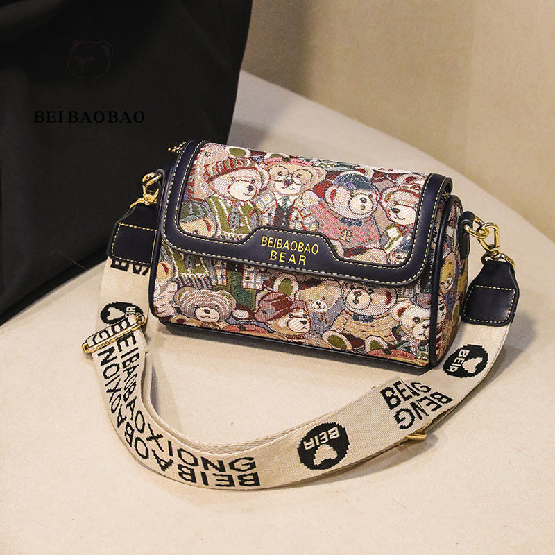 Women's Source Niche Design Little Bear Pattern Crossbody Bags