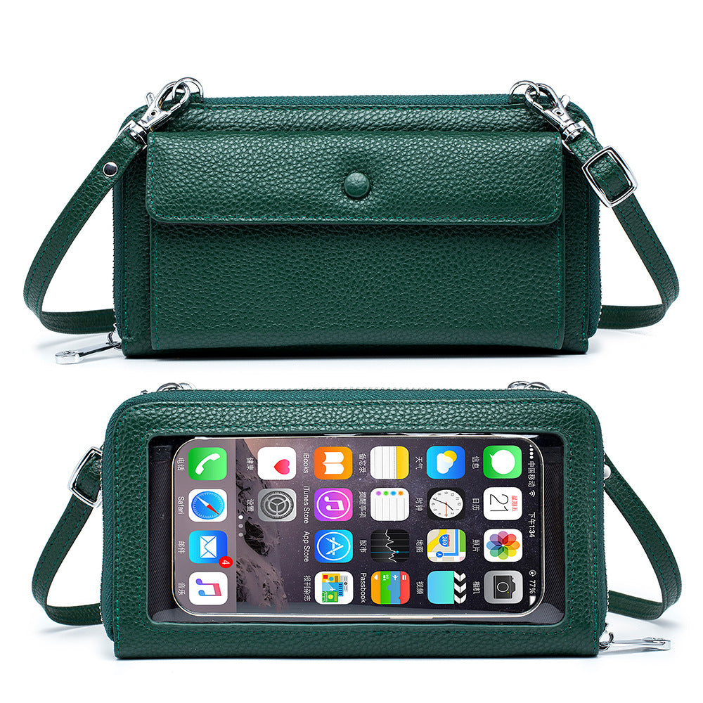 Women's Touch Screen Transparent Mobile Mini Phone Bags