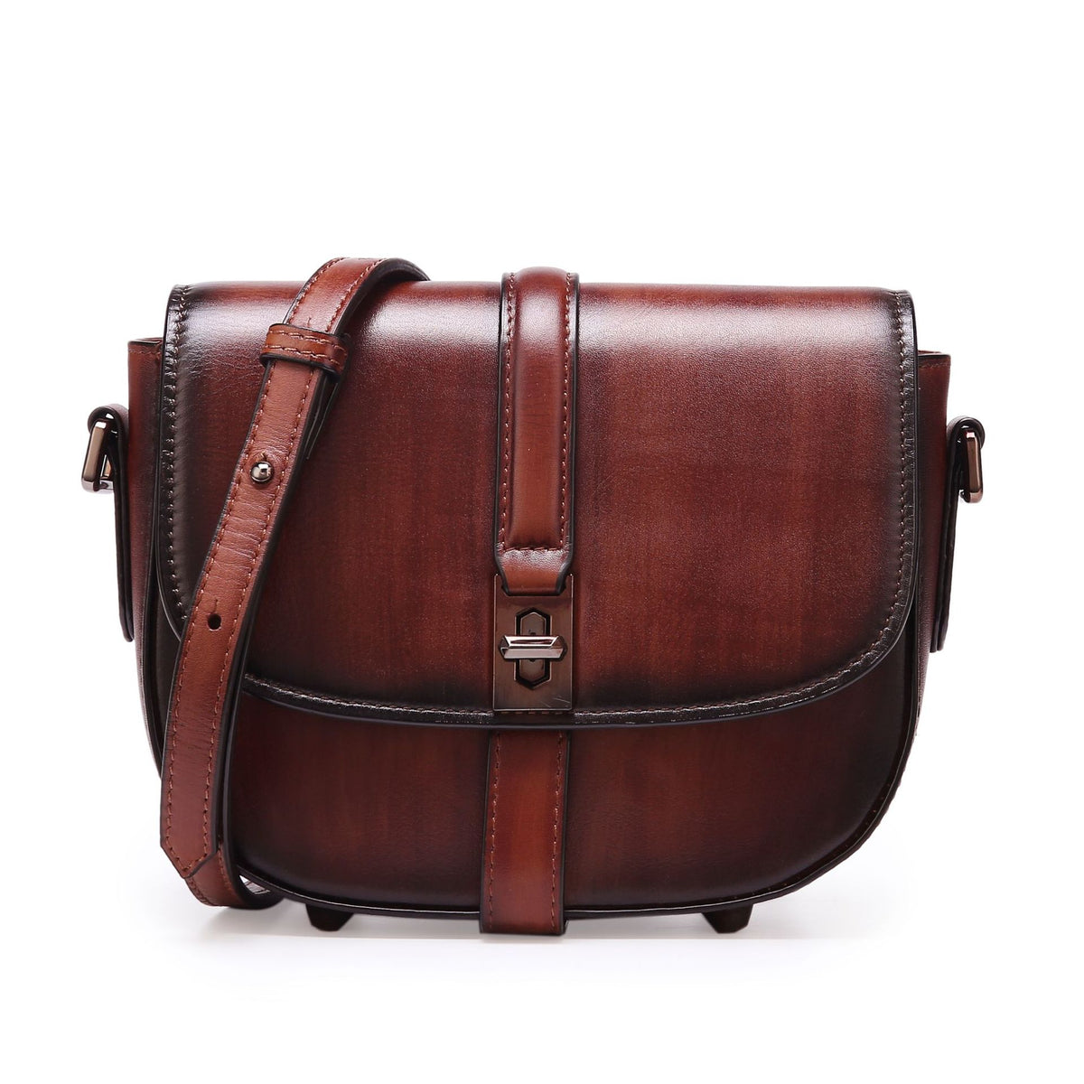Women's Genuine Leather Pure Hand-rub Color Retro Bags