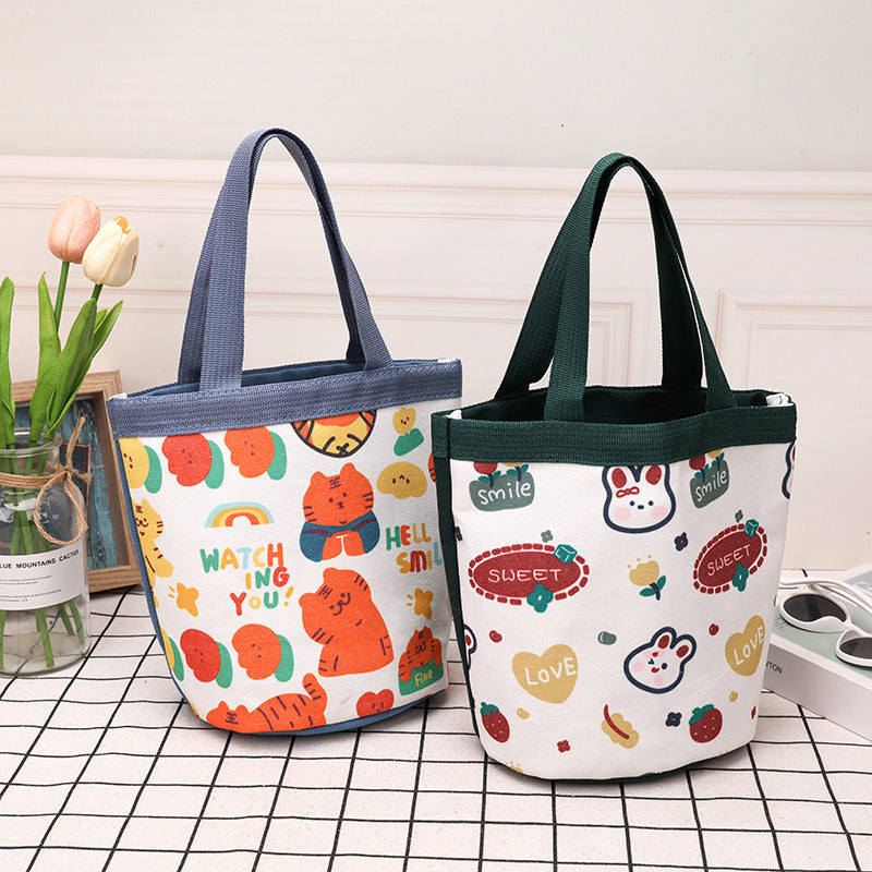 Gift Full Moon Cute Cartoon Lunch Handbags