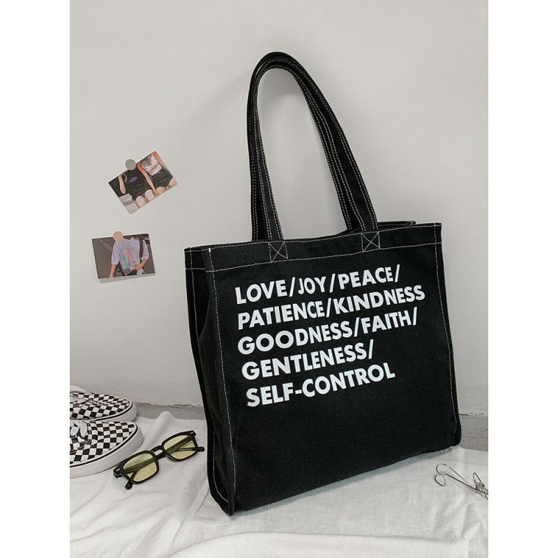 Elegant Canvas Book Party Commuter Extra Handbags