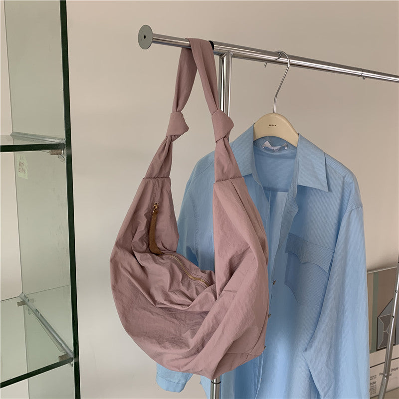 Women's Nylon Large Capacity Dumpling Simple Retro Shoulder Bags