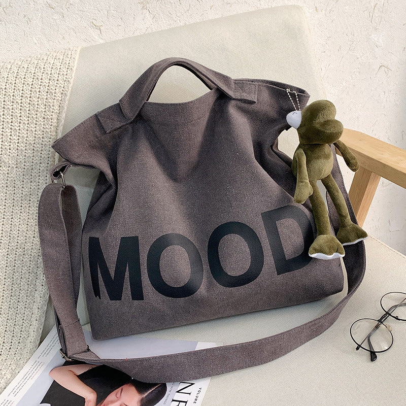 Female Cloth College Class Style Artistic Simple Shoulder Bags
