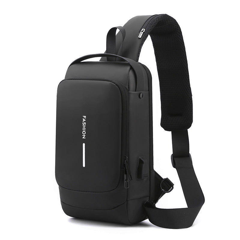 Men's Elegant Beautiful Charging Commuter Waterproof Men's Chest Bags