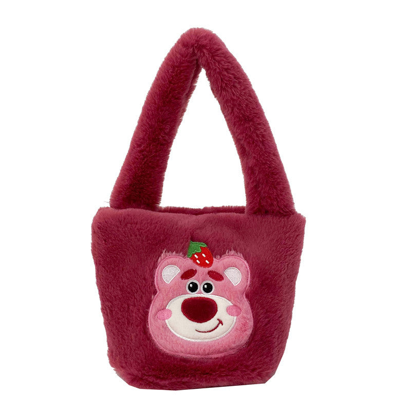 Innovative Furry Soft Storage Out Portable Handbags