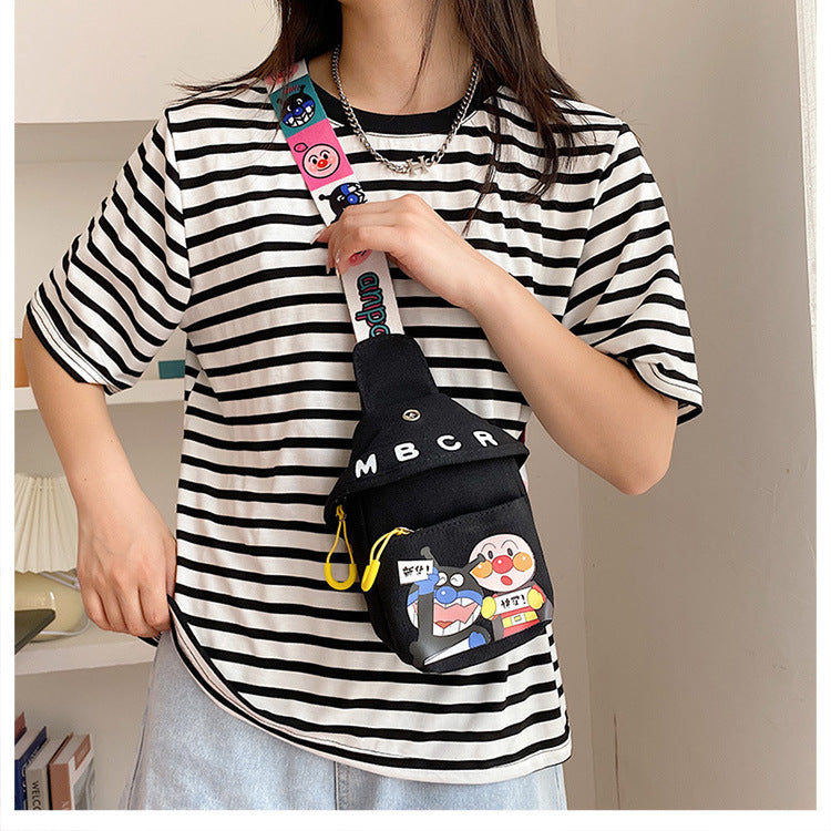 Cute Bread Superman Boys Hot Cartoon Crossbody Bags