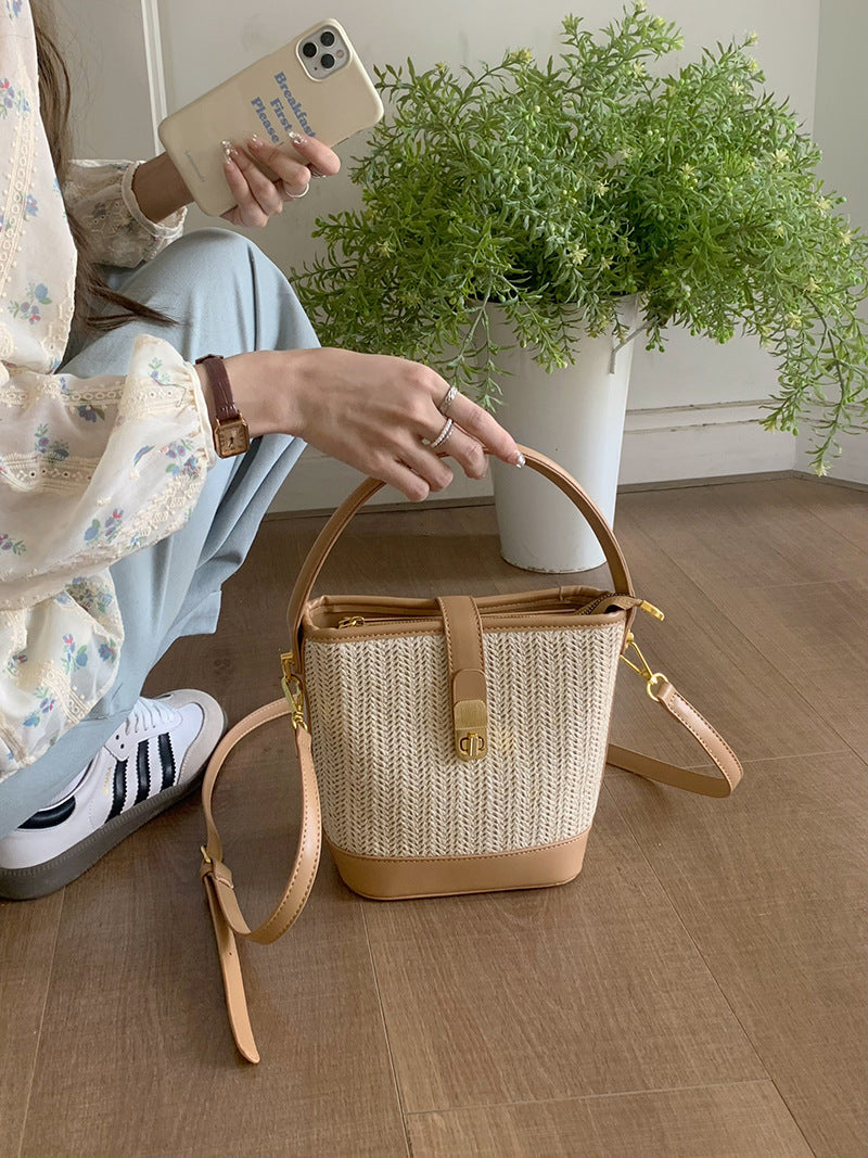 Women's Weaving Straw Woven Vacation Style Fashion Handbags