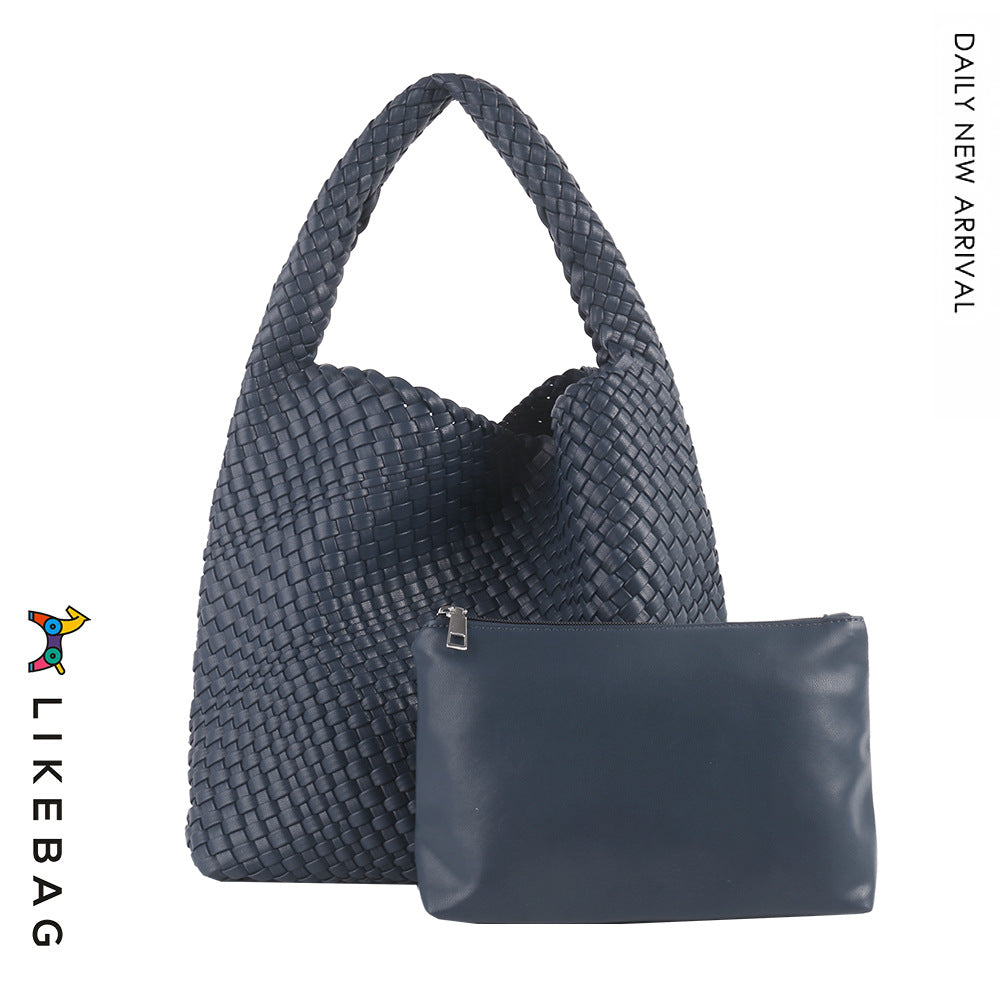 Women's Handmade Woven Fashion Trend Large Capacity Shoulder Bags