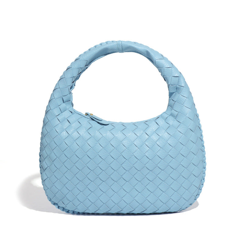 Women's Woven Vintage Vegetable Basket Underarm Portable Handbags