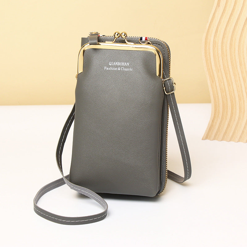 Women's Vertical Model In Shape Leather Integrated Phone Bags