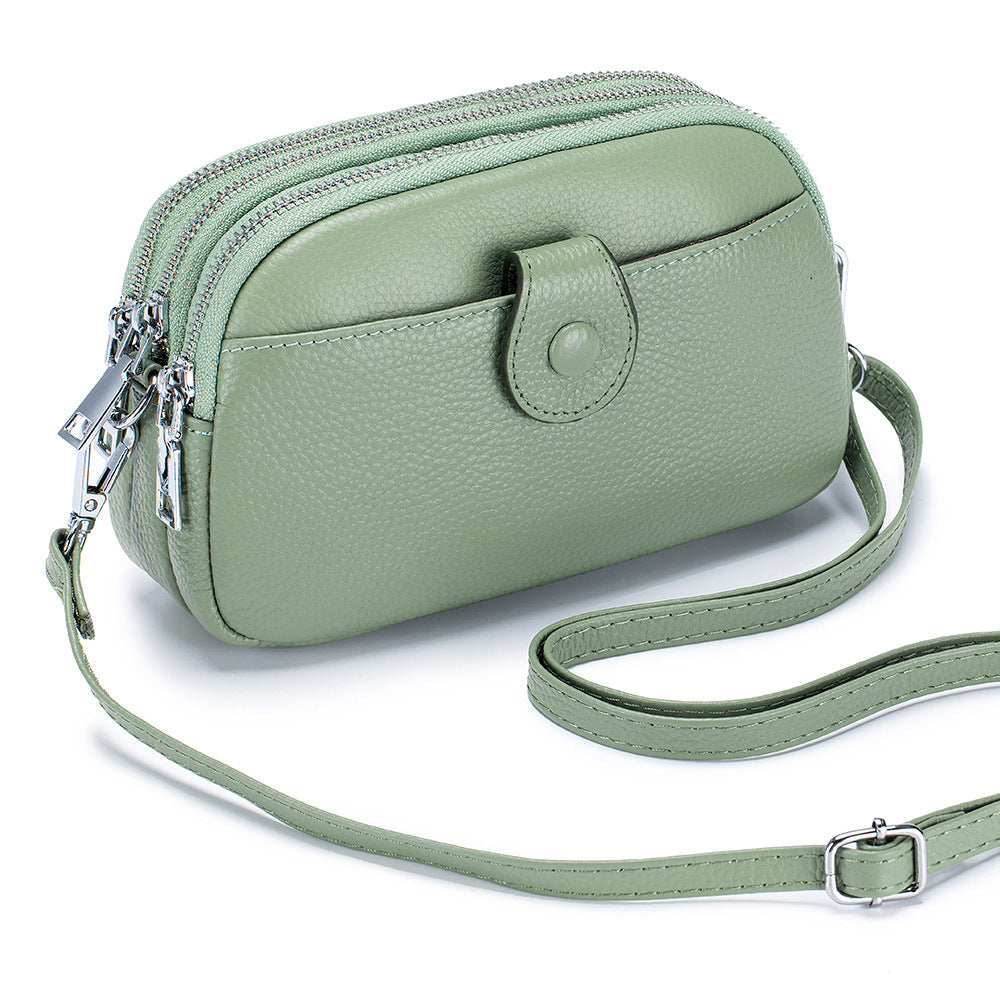 Women's Leather Large Capacity Fashion Mobile Crossbody Bags