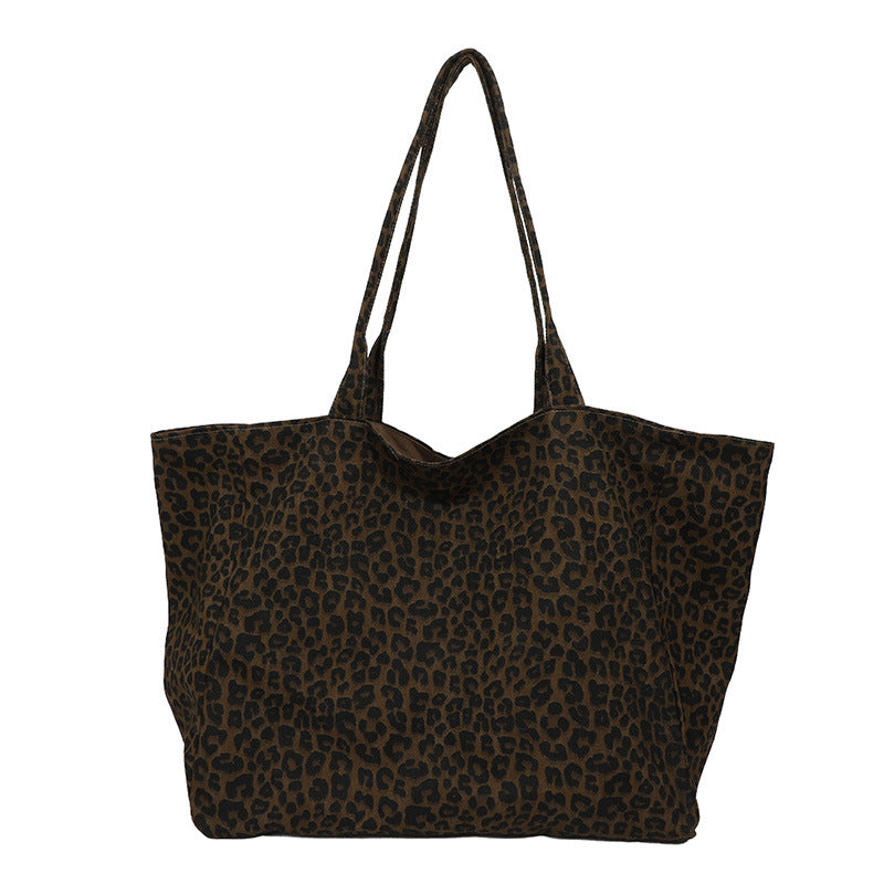 Popular Korean Niche Vintage Leopard Print Bags