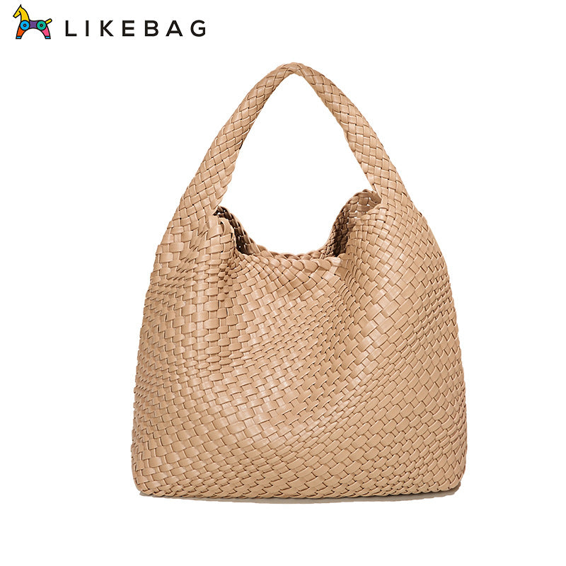 Women's Handmade Woven Fashion Trend Large Capacity Shoulder Bags