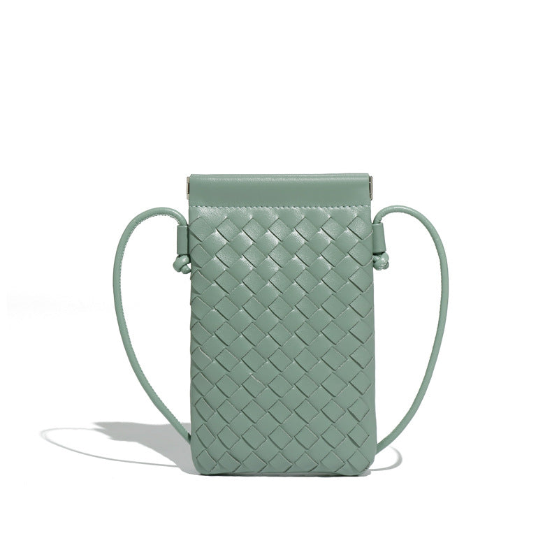 Autumn Woven Cell Niche Texture Mini Crossbody Bags