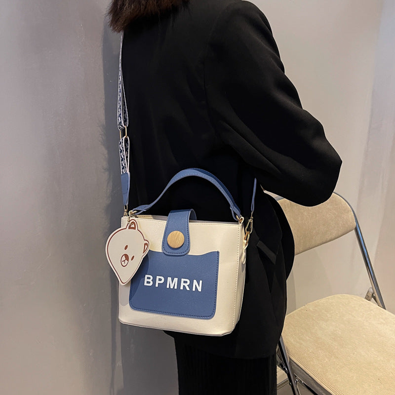 Women's Autumn Fashion Wide Strap Portable Shoulder Bags
