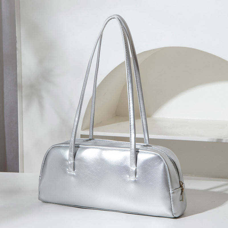 Women's Korean Style Solid Color Underarm Pure Women's Shoulder Bag