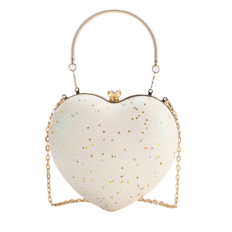 Women's Fashion Trendy Popular Dinner Elegant Heart Shoulder Bags