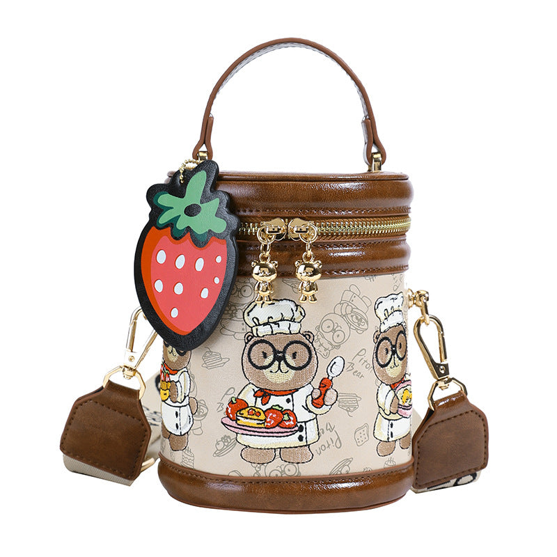 Women's Source Retro Single Fashion Cartoon Western Women's Messenger Bag